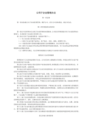 公司子企业管理办法.docx