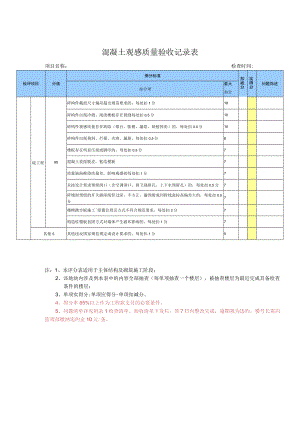 混凝土观感质量验收记录表.docx