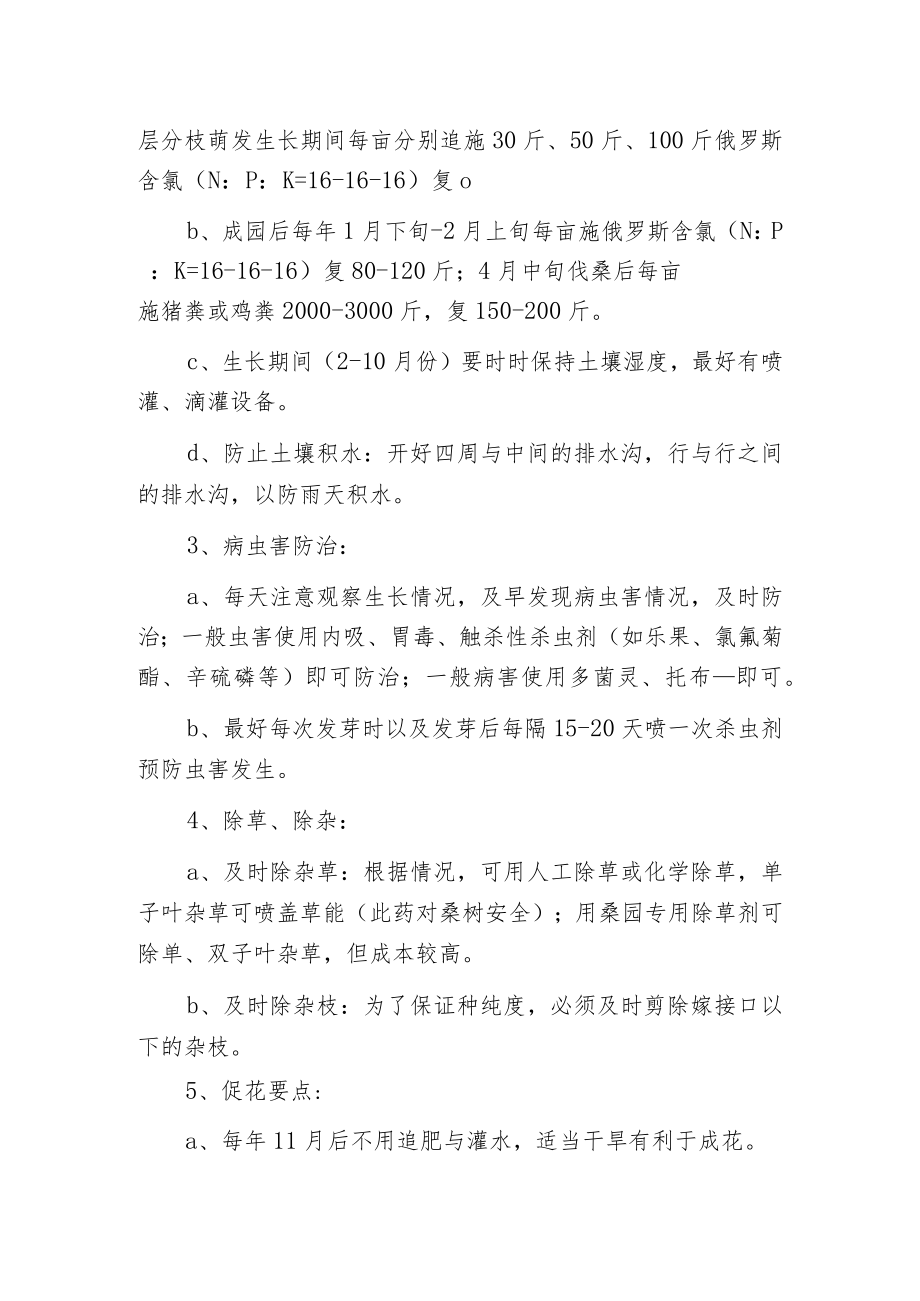 杂交桑种子制种园栽培管理技术.docx_第3页