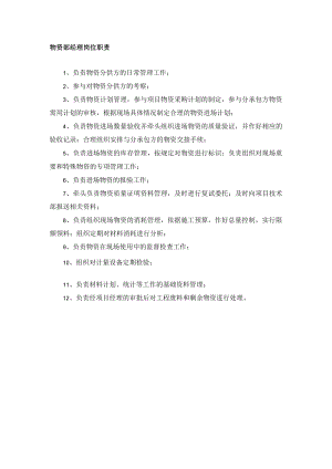 物资部经理岗位职责.docx