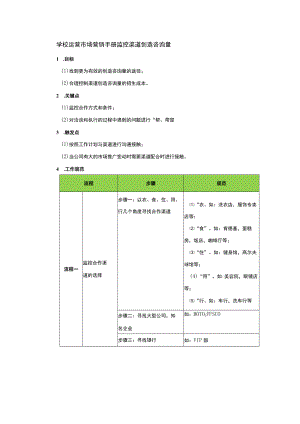 学校运营市场营销手册监控渠道创造咨询量.docx