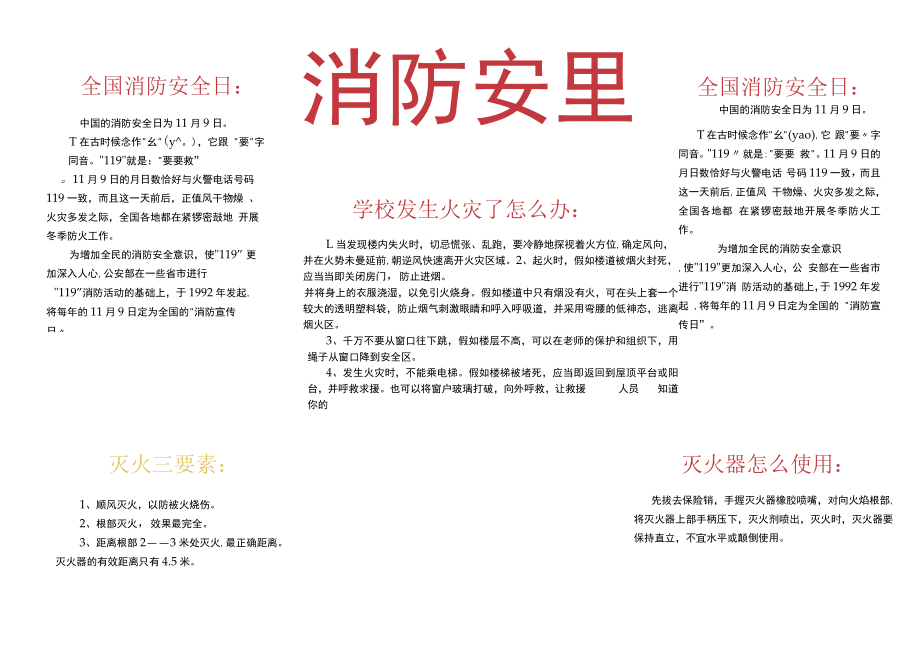 消防安全小报5.docx_第1页