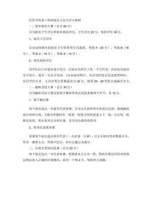 经管学院第十四届寝室文化节评分细则.docx