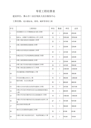 零星工程结算表.docx