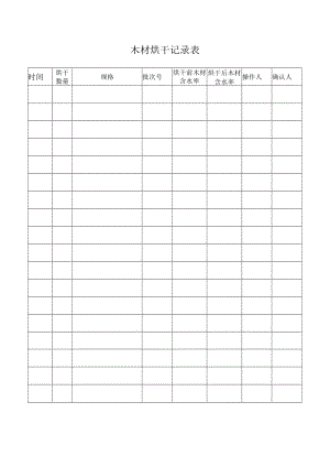 木材烘干记录表.docx
