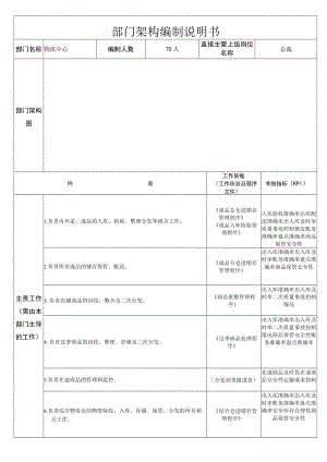 物流中心部门职责说明书.docx