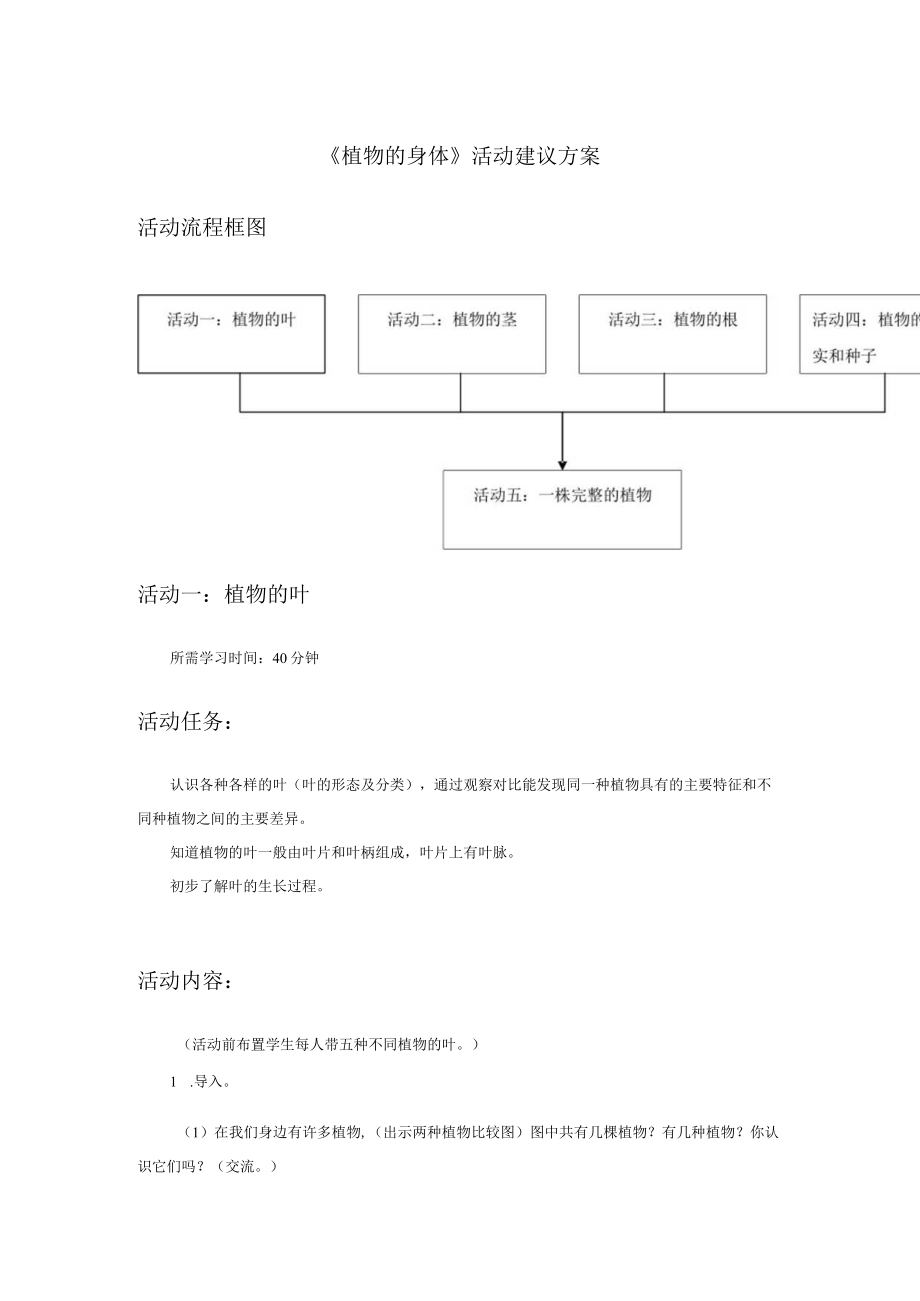 《植物的身体》活动建议方案.docx_第1页