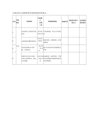 主要负责人风险管控信息排查清单.docx