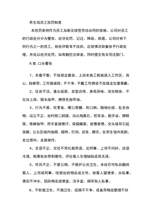 养生馆员工惩罚制度.docx