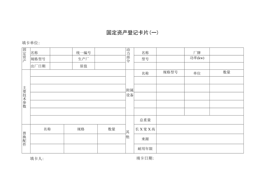 固定资产登记卡片.docx_第1页
