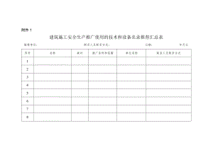 江苏省建筑施工安全生产推广使用的技术和设备目录.docx