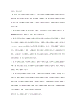 灰铸铁中各元素作用.docx