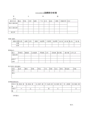 美容连锁机构消费群分析表.docx