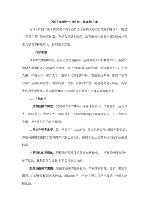 2023年学校五育并举工作实施方案 (精编).docx