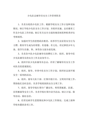 少先队总辅导员安全工作管理职责.docx