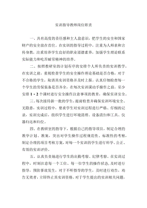 实训指导教师岗位职责.docx