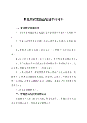 其他商贸流通业项目申报材料.docx