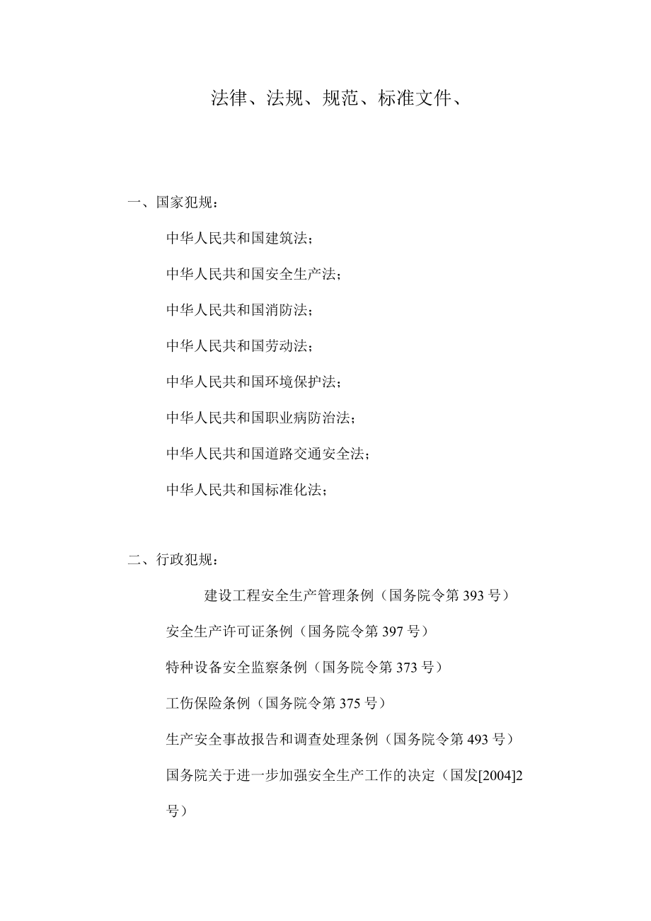 法律、法规行业标准、地方规章.docx_第1页