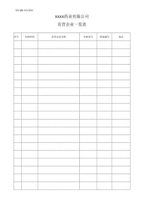 首营企业一览表.docx