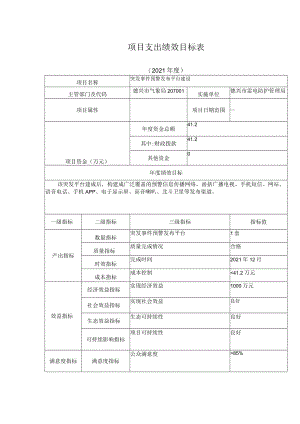 项目支出绩效目标表.docx