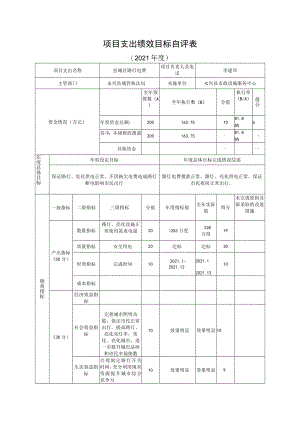 项目支出绩效目标自评021年度.docx