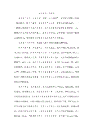 消防安全心得领会.docx