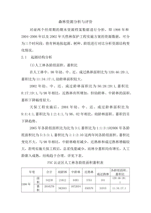 森林资源分析与评价.docx