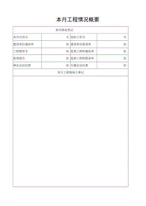 本月工程情况概要.docx