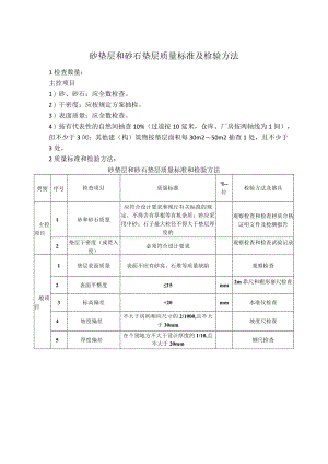 砂垫层和砂石垫层质量标准及检验方法.docx