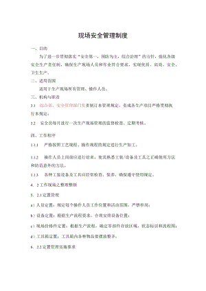 现场安全管理制度.docx
