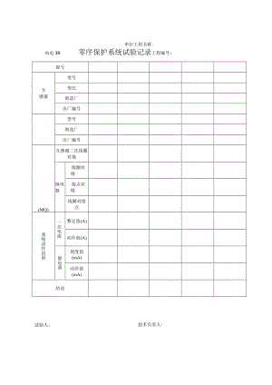 站电39 零序保护系统试验记录.docx