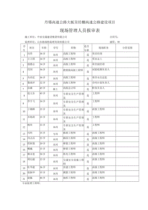 管理人员、设备、试验仪器报审表.docx