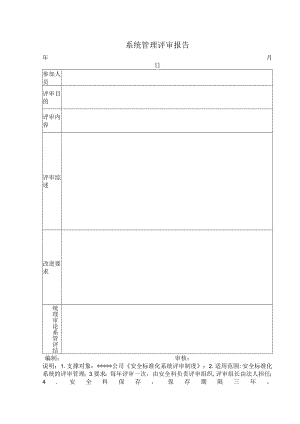 系统管理评审报告.docx