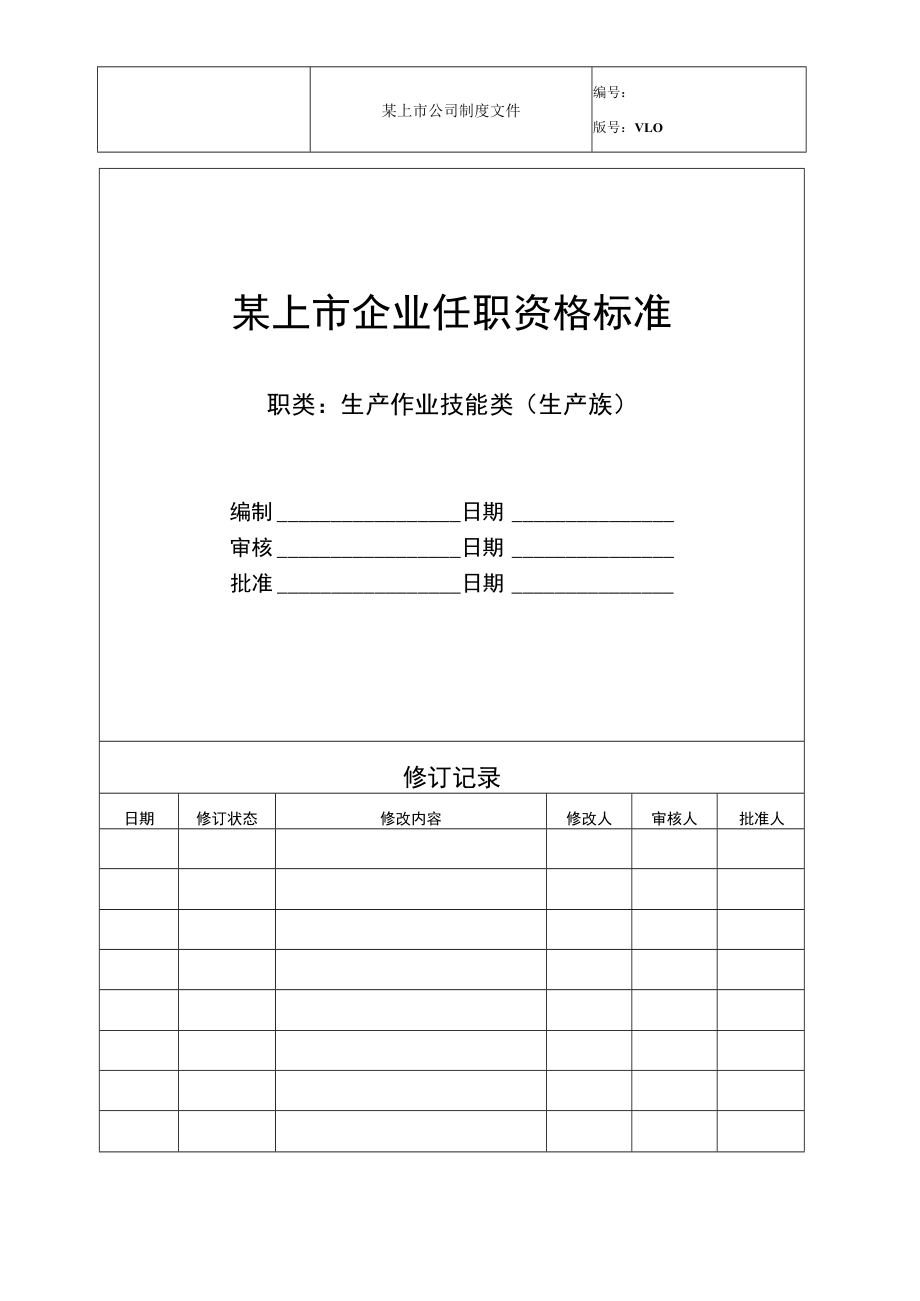 生产作业类任职资格标准.docx_第1页