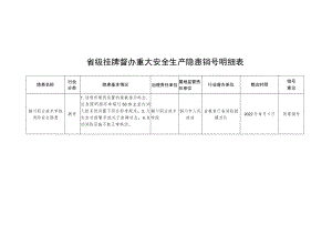 省级挂牌督办重大安全生产隐患销号明细表.docx