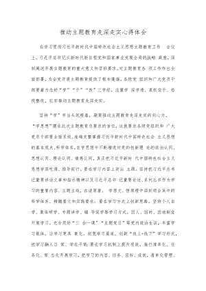 推动主题教育走深走实心得体会.docx