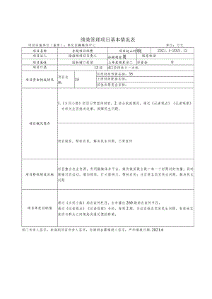 绩效管理项目基本情况表.docx