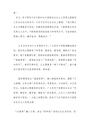 处级干部主题教育发言材料及心得体会2篇.docx