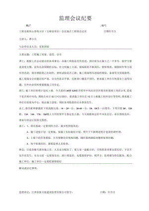 监理会议纪要.docx