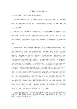 电力企业安全监管运用分析.docx