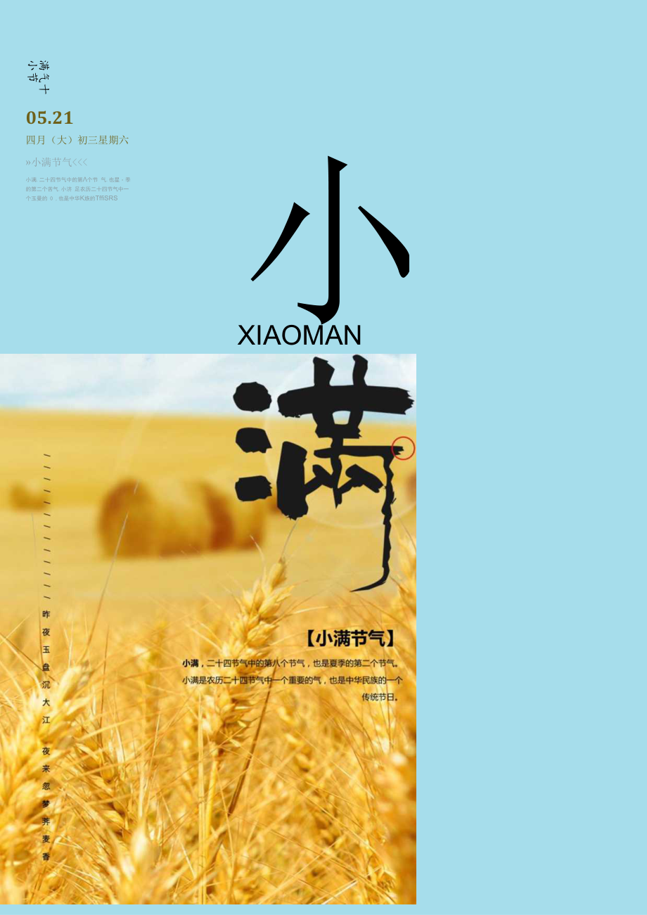 小满节气海报模板.docx_第1页