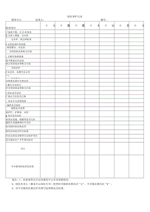 绿化养护记录.docx