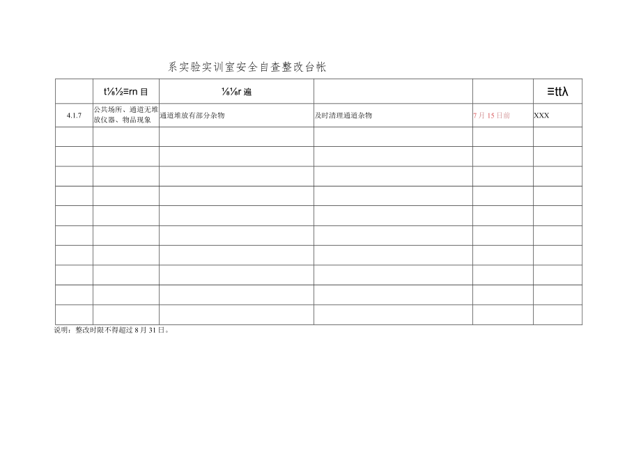 系实验实训室安全自查整改台帐.docx_第1页