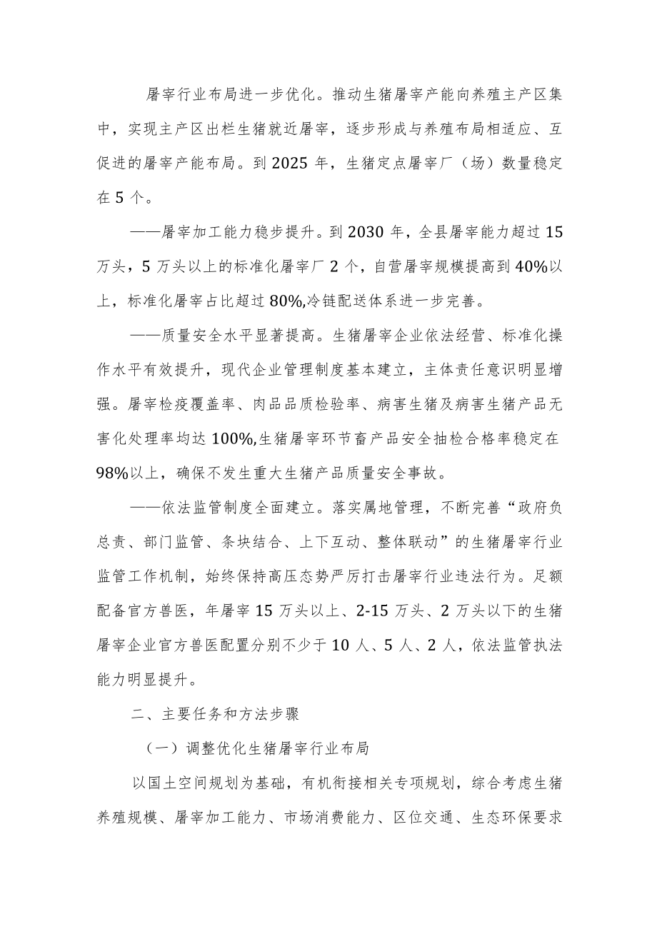砚山县落实云南省生猪屠宰行业发展规划（2022—2030年）的实施方案.docx_第2页