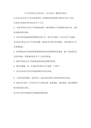 生产经营单位分管负责人（安全总监）履职清单要点.docx