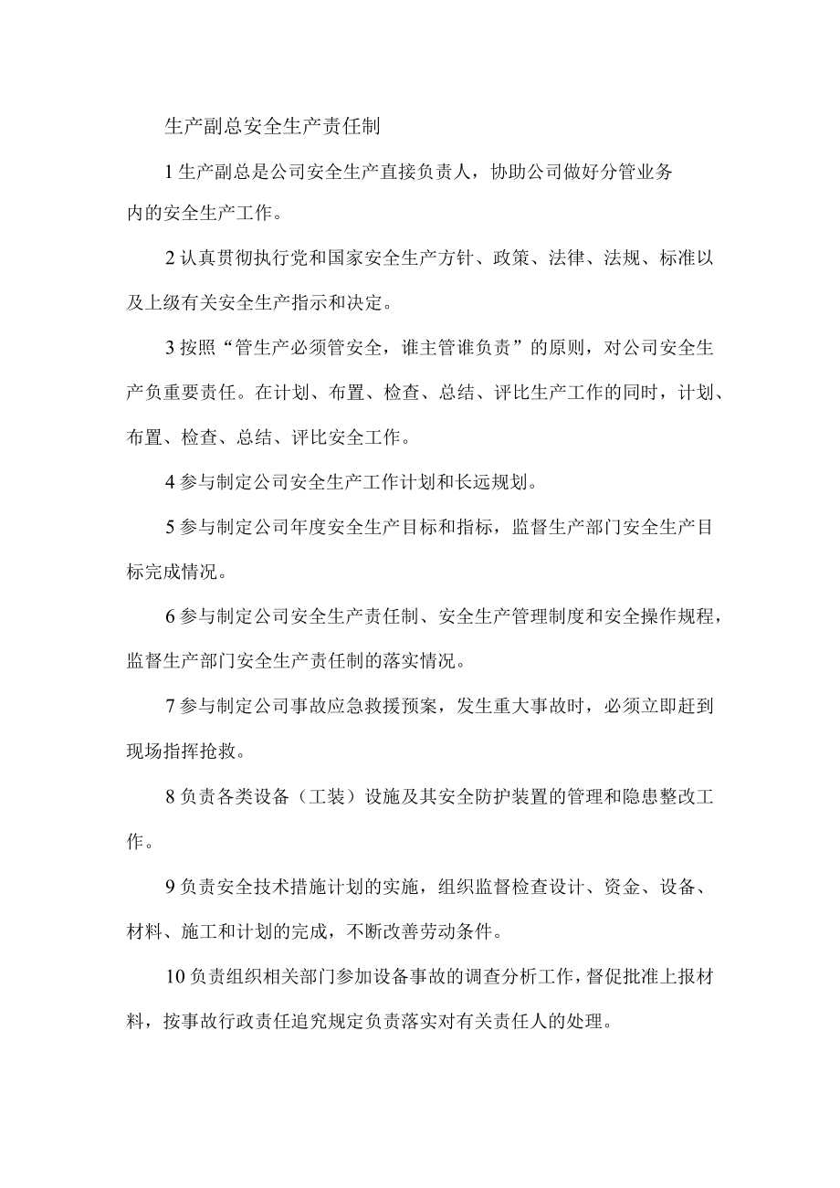 生产副总安全生产责任制.docx_第1页