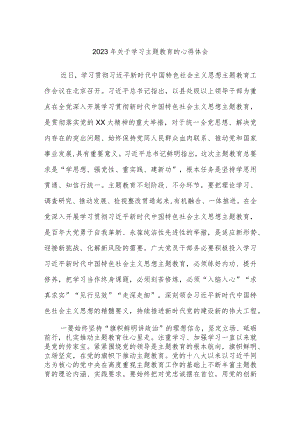 2023年关于学习主题教育的心得体会.docx