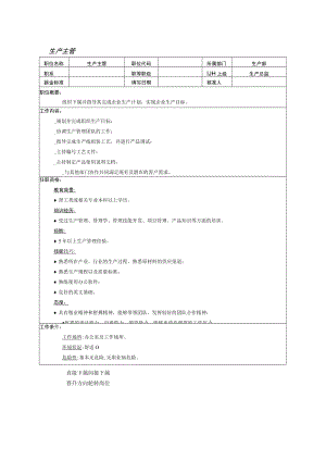 生产主管岗位职责说明.docx
