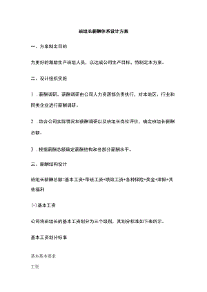 班组长薪酬体系设计方案.docx