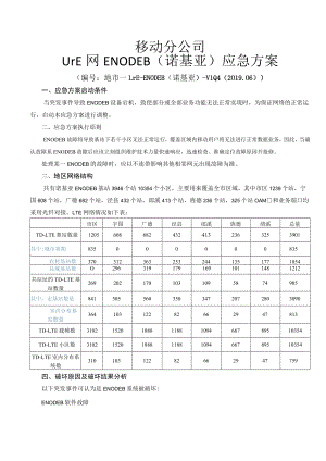 移动分公司lte网enodeb(诺基亚)应急预案.docx